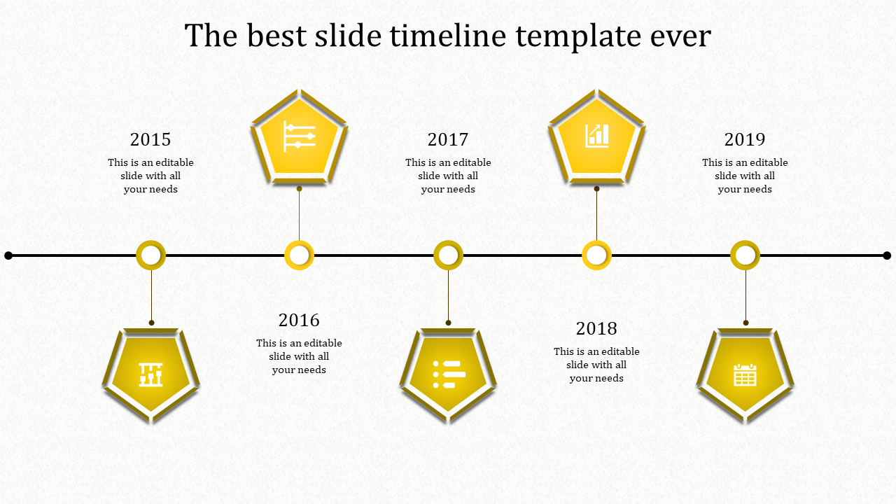 slide timeline template-5-yellow